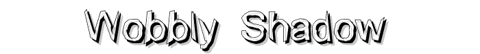Wobbly (shadow) font